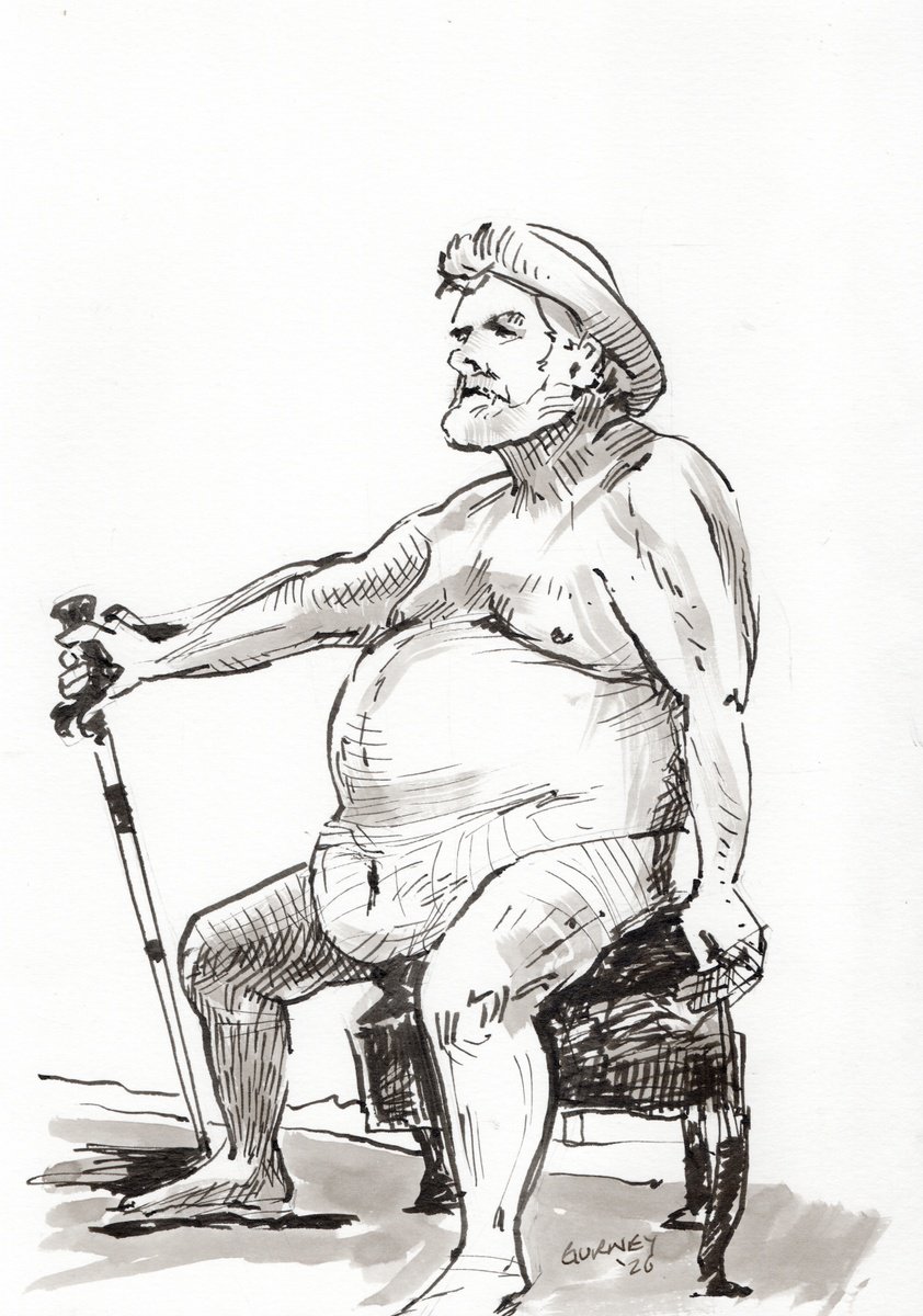 Illustrative Ink Drawing , Life Model By Paul Gurney, 8 X 12, Artwork For Sale On Artfinder