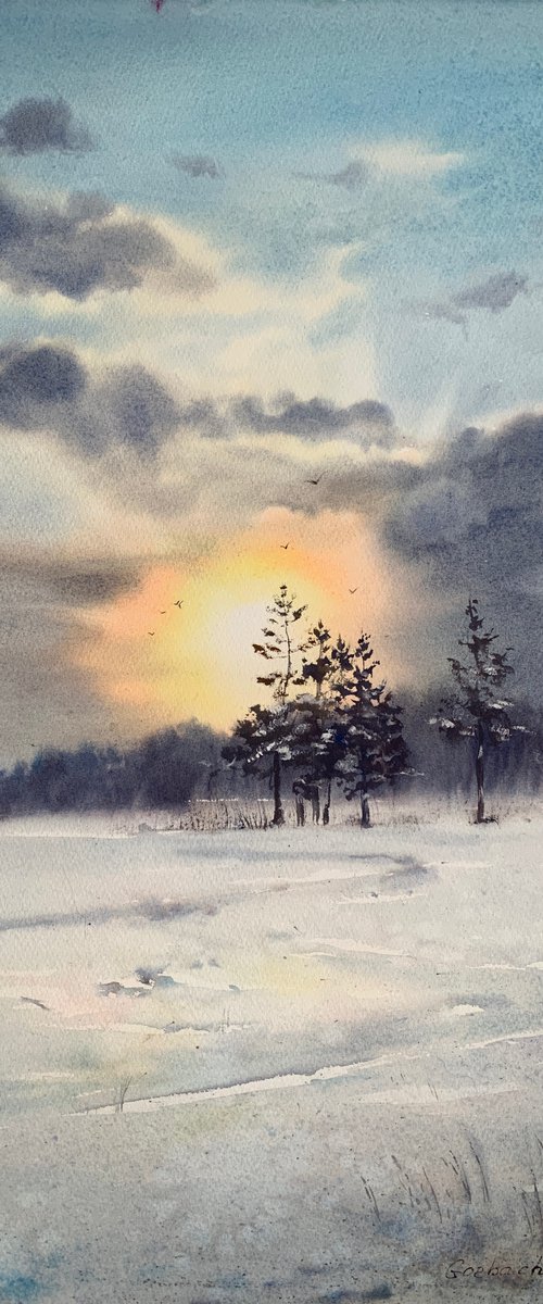 Frosty morning #2 by Eugenia Gorbacheva