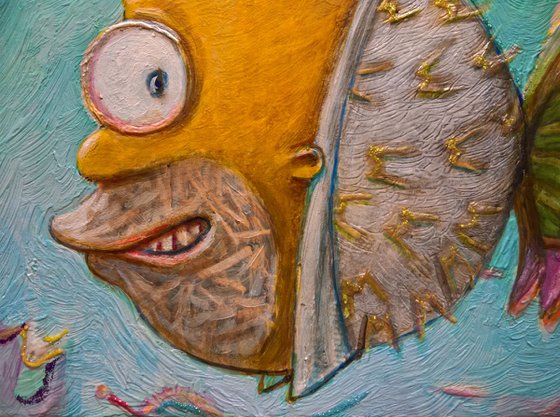 HOMER FISH - ( 19,5 x 22 x 5,5 cm )