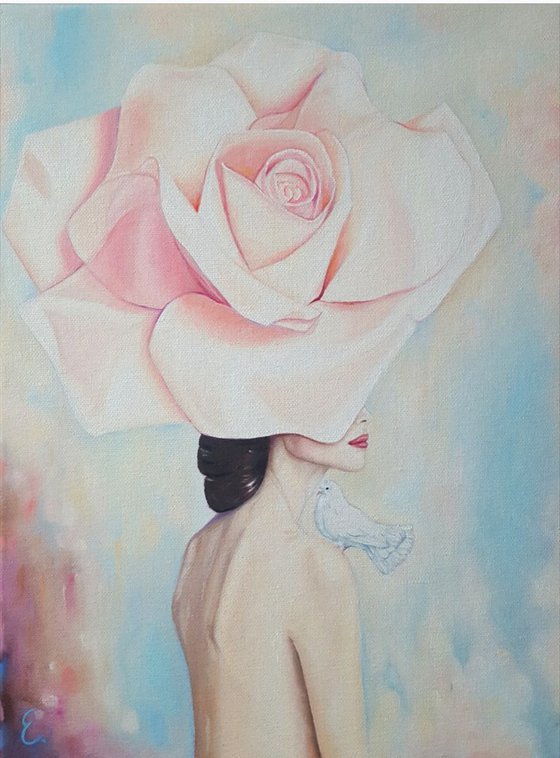 "Scent of The Rose"Oil painting
