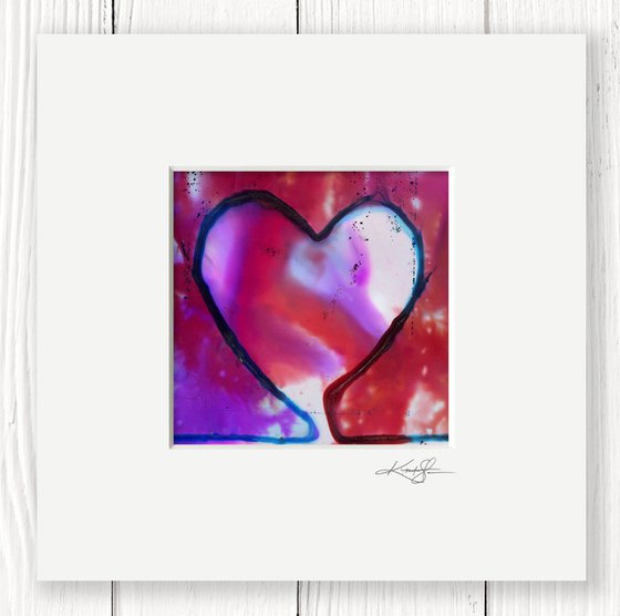 Urban Heart 3 - Abstract Heart Painting by Kathy Morton Stanion
