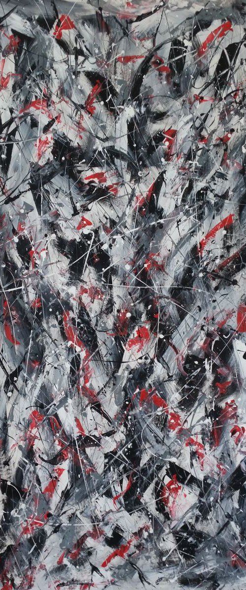 Abstract  ACRYLIC on CANVAS by M.Y. by Max Yaskin