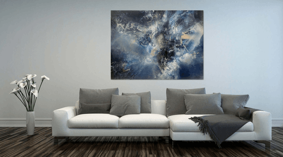 Gigantic Size XXL Painting The Beauty Of The Black By O KLOSKA