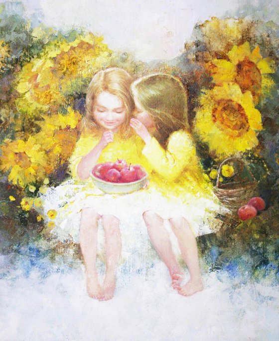 В ПОДСОЛНУХАХ.Анна Добродий