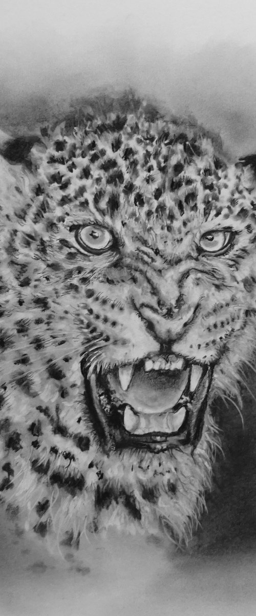 The Leopard by Mel Davies Original Art