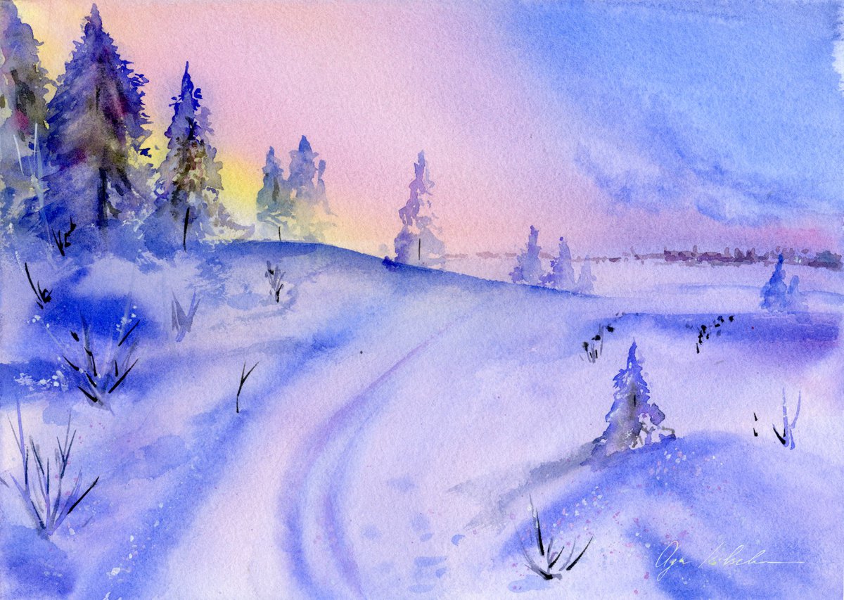 Winter Forest by Olga Koelsch