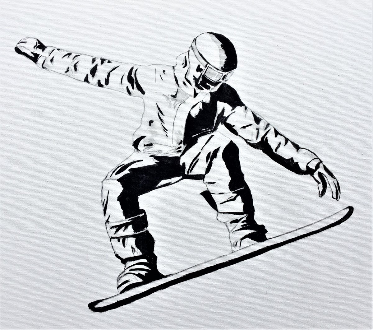 Snowboarder #1 by Laurence Wheeler