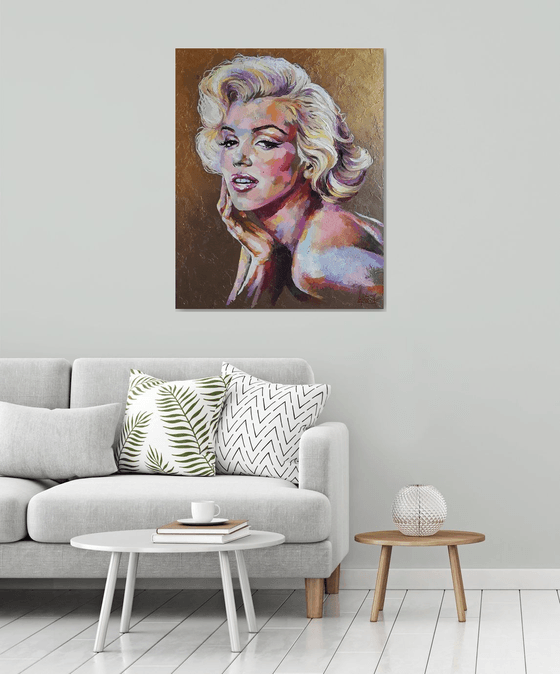 Marilyn Monroe Oil painting by Viktoria Lapteva | Artfinder