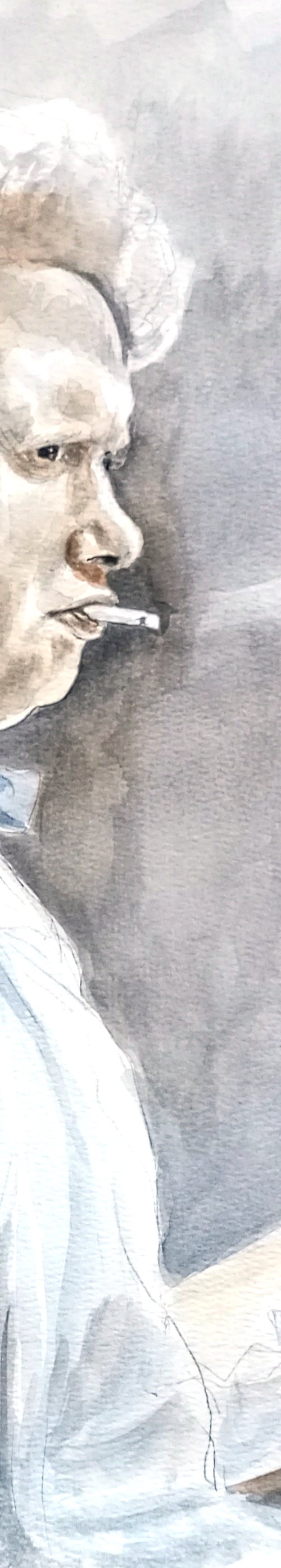 Portrait of Dylan Thomas by paolo beneforti