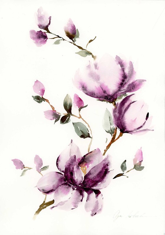 Purple Magnolia Blossom
