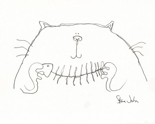 Nibbles the Cat by Steve John