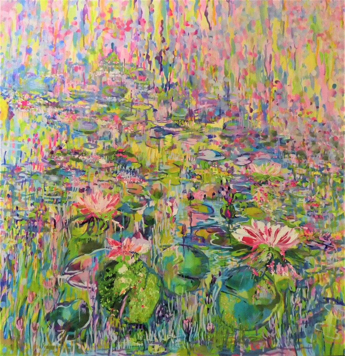 Pink Waterlilies by Lesley Blackburn