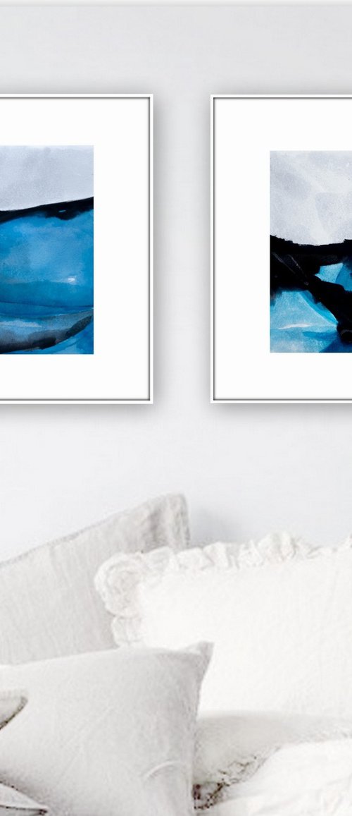 Landscape, set of 2 by Nadia Moniatis