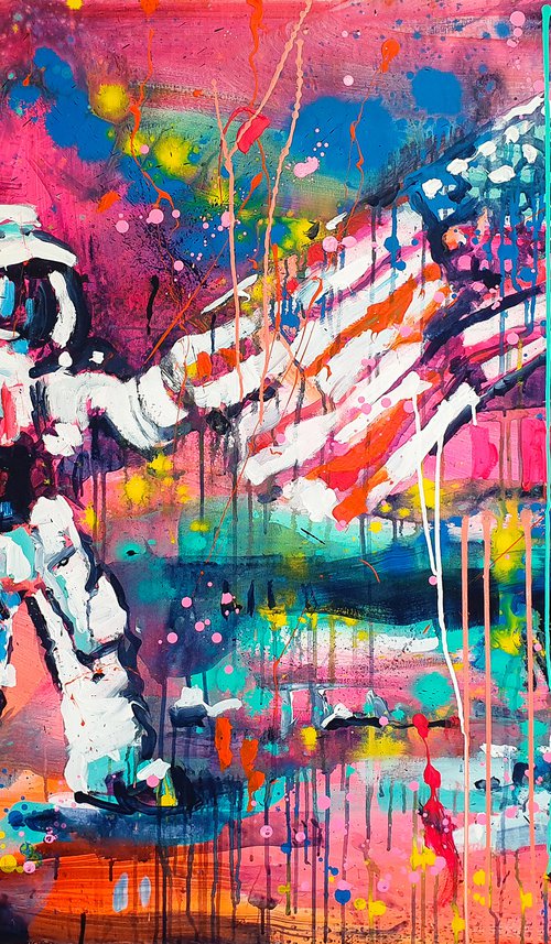 Moon landing by Marta Zawadzka