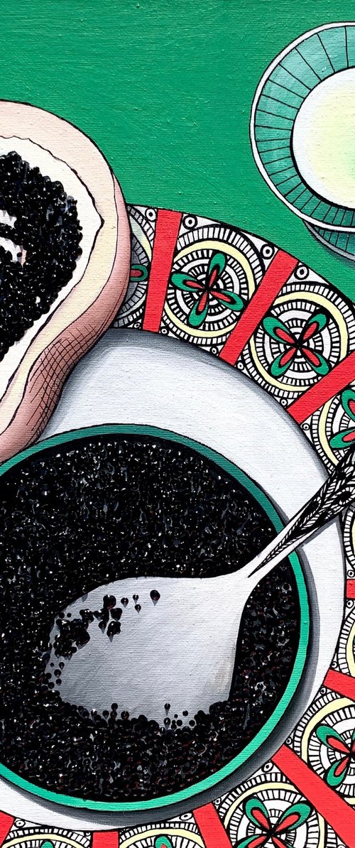 CHAMPAGNE AND CAVIAR by Maria Tuzhilkina