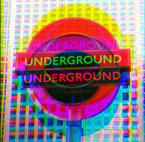 Canary Wharf Underground POP 1/20  12"X18"