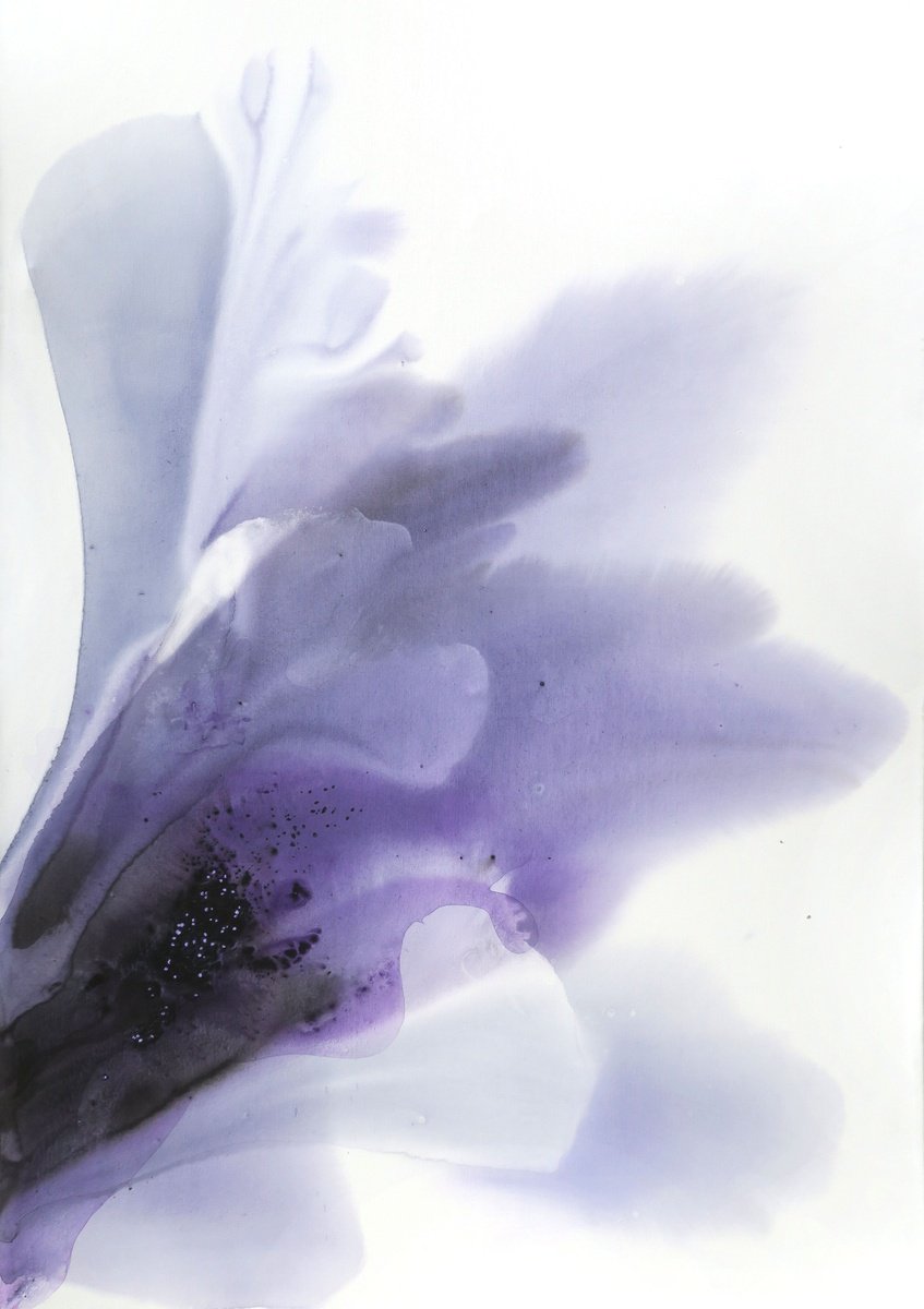 Abstract Acrylic Painting By Muriel Napoli, 39 X 55", Nature 259, Original Artwork