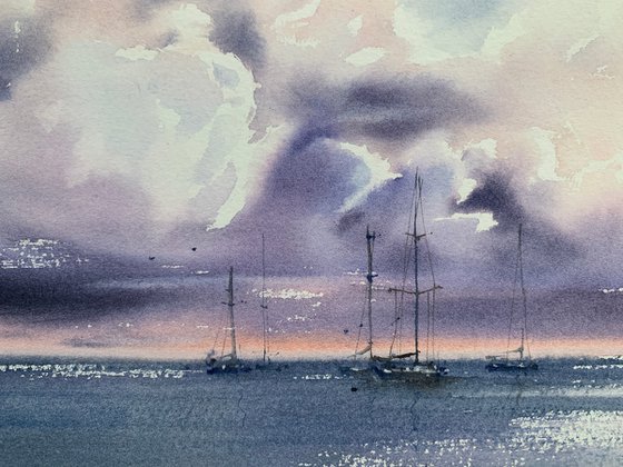 Yachts at anchor #4