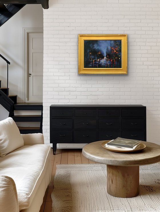 A Rainy Night at Central Park West