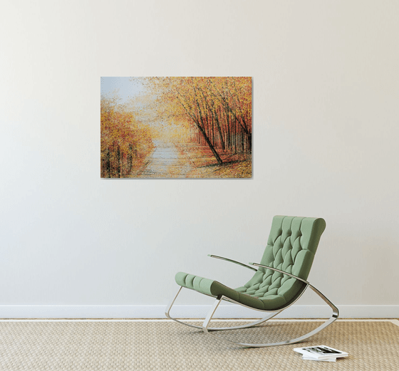 Autumn Trees At Sunset