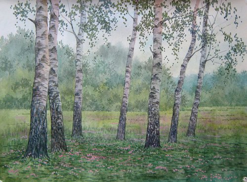 Birch thicket by Valeriy Savenets-1