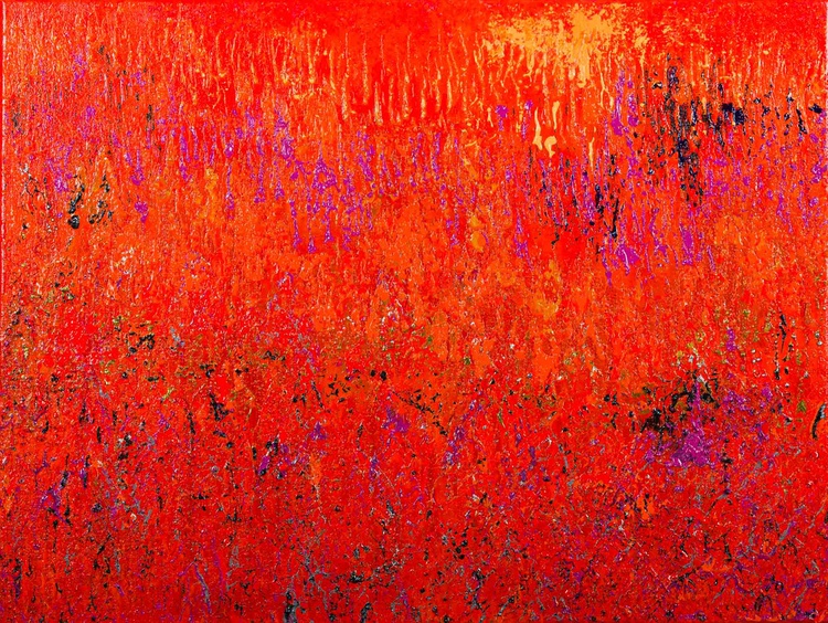 Burning Desire 1790 Highly Textured Abstract Ar Artfinder