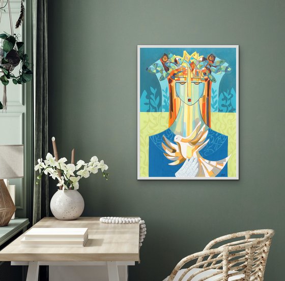 Nature: A Vivid Fusion of Figure and Flora