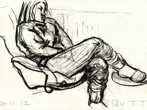 Sitting Woman 02 by Samuel Buttner