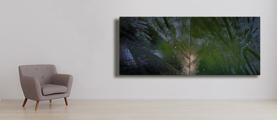 "Clearing" diptych