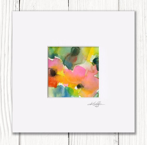 Little Dreams 33 - Small Floral Painting by Kathy Morton Stanion by Kathy Morton Stanion