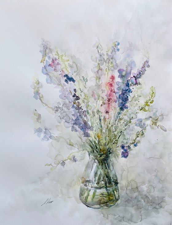 Delphinium 50x65 cm 2025