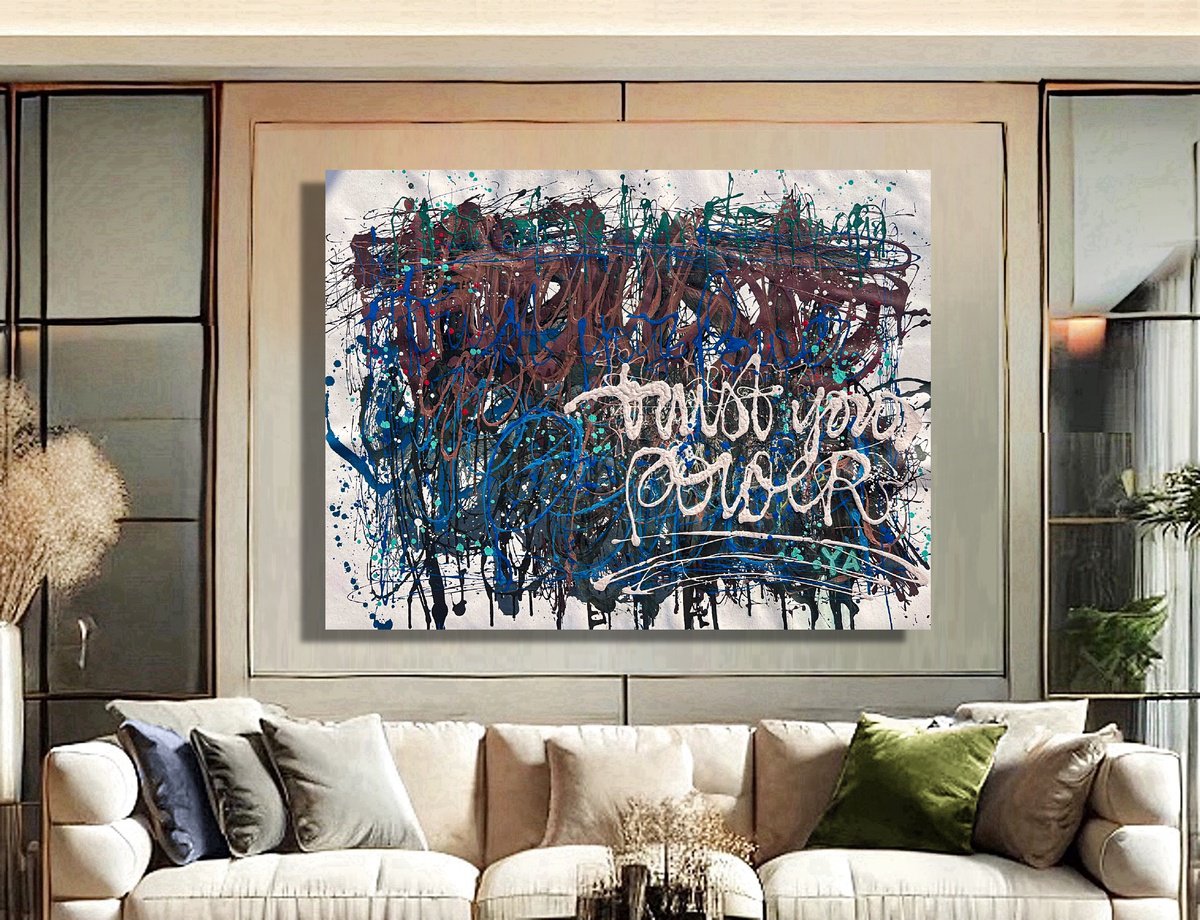 Acrylic Painting , Trust Your Power By Bogdana Antoniuk, 54 X 41, Artwork For Sale On Artfinder