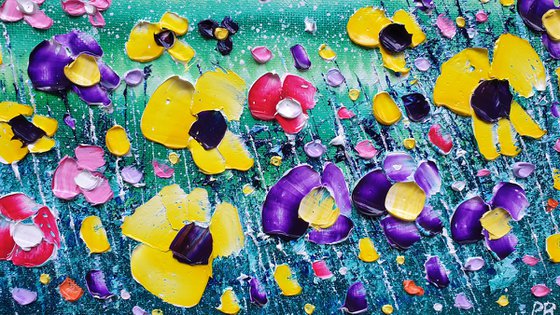 "Northern Lights & Flowers in Love"