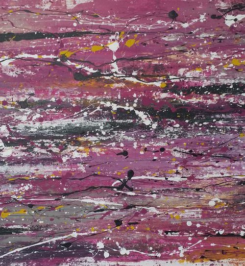 Abstract  Modern ACRYLIC PAINTING on CANVAS by M.Y. by Max Yaskin