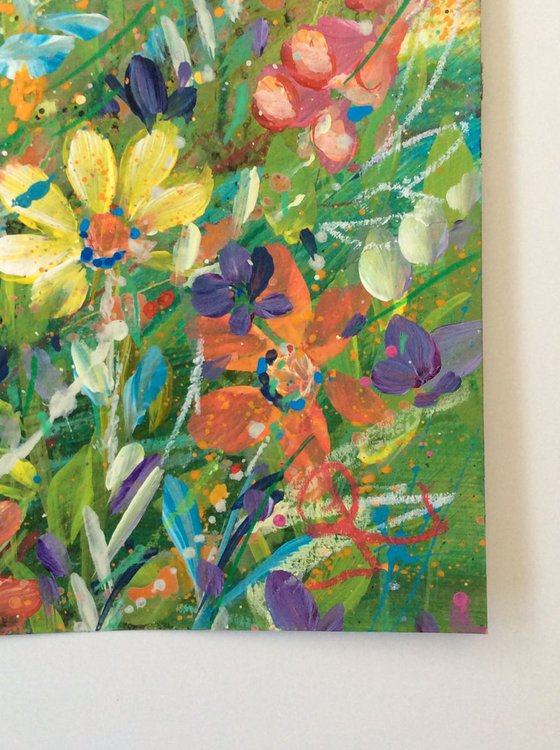 Abstract Meadow on Fabriano Paper