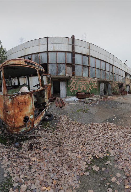 #66. Pripyat. Jupiter factory backyard 1 - XL size by Stanislav Vederskyi