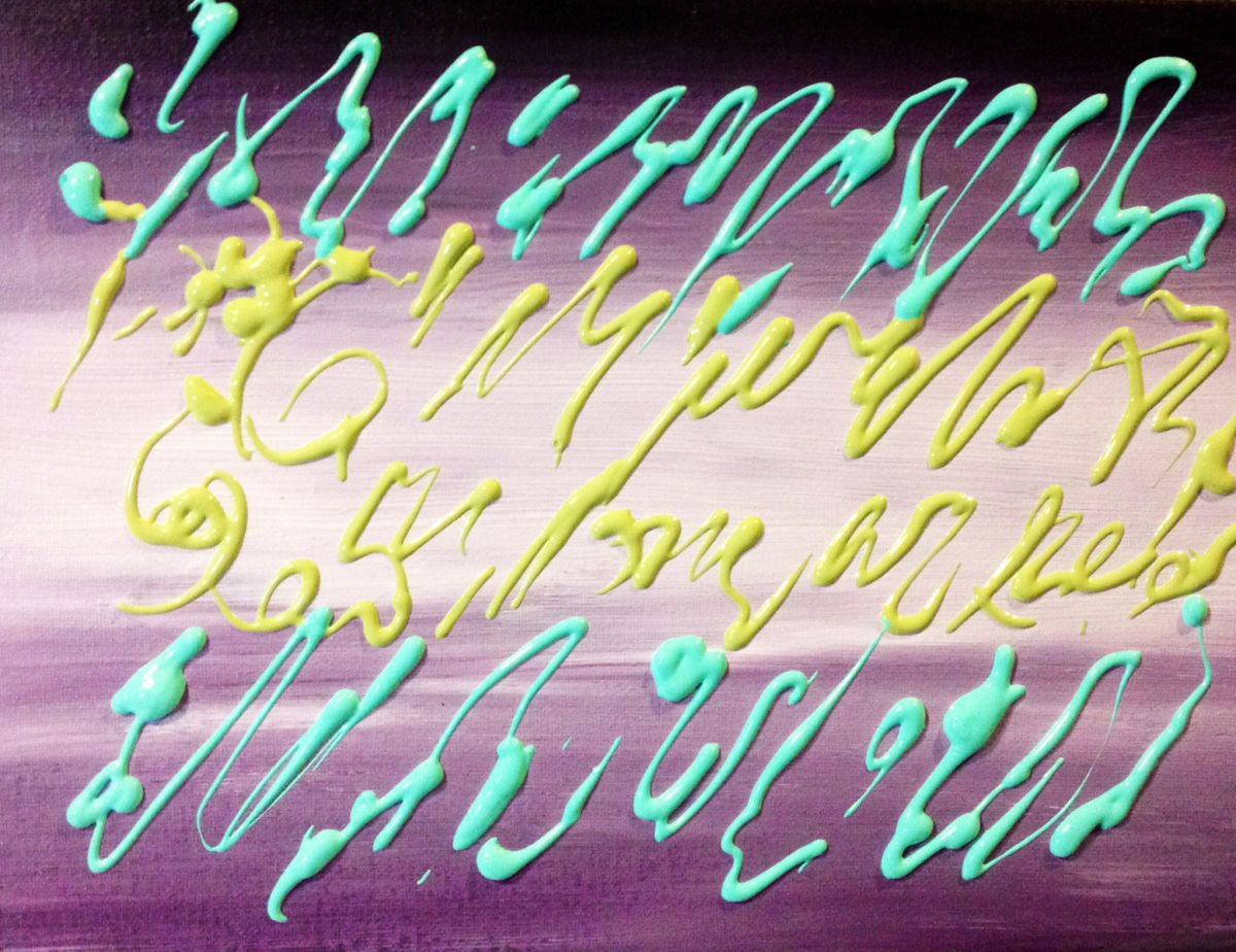 The Lost Art of Cursive Acrylic painting by William F. Adams Artfinder