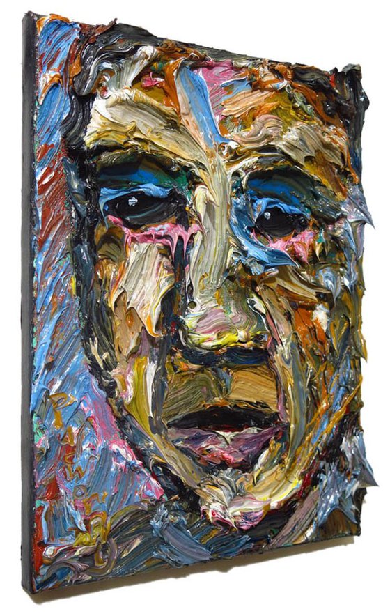 Original Oil Painting Portrait Expressionism