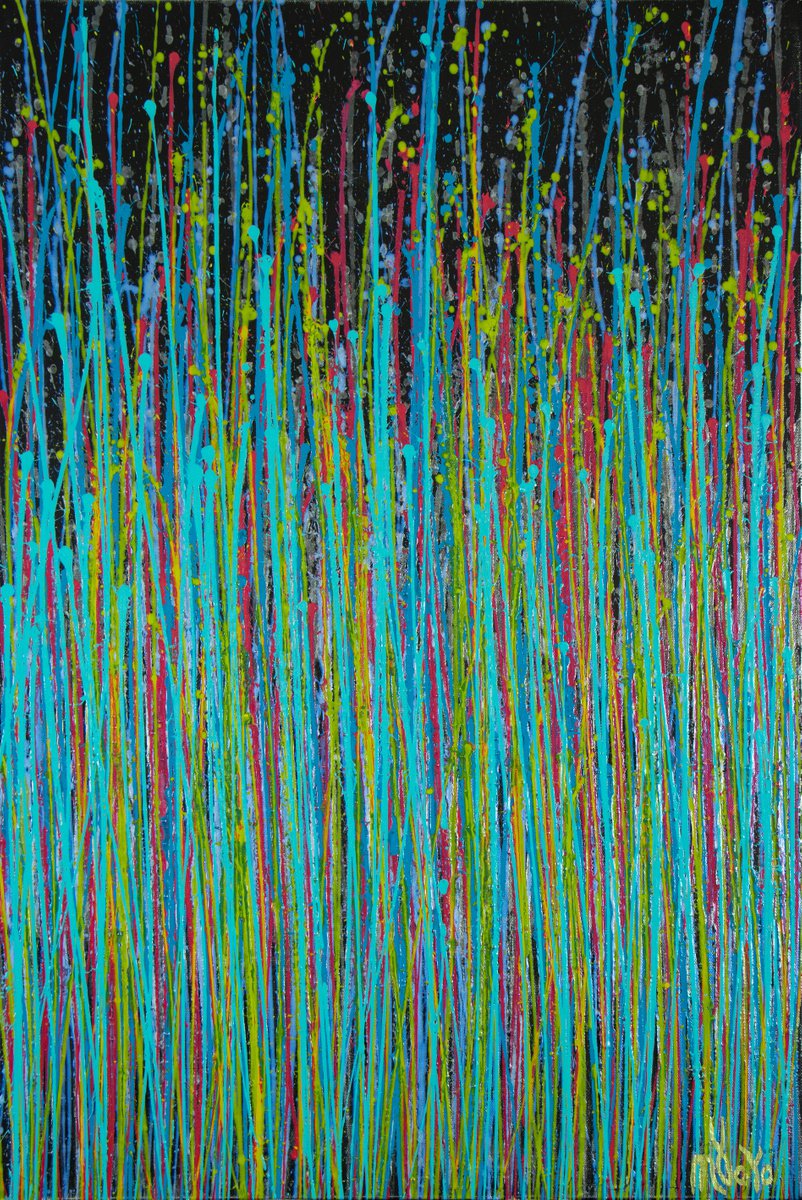 Blue Symphony (Natures Dance) 1 By Nestor Toro, 24 X 36, Artwork For Sale On Artfinder