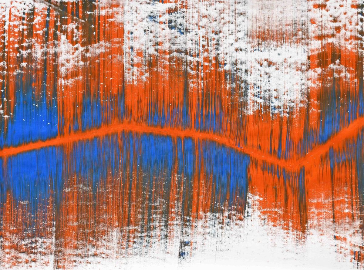 Abstract Acrylic Painting By Sumit Mehndiratta, 45 X 35", Eyolar, Original Artwork