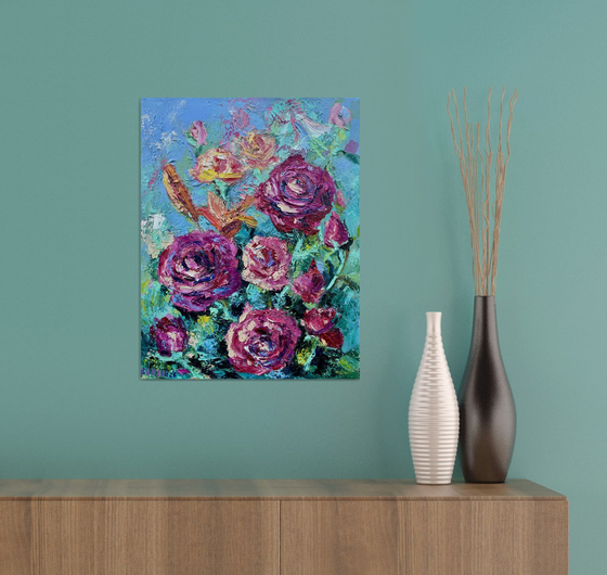July Roses, 35*45