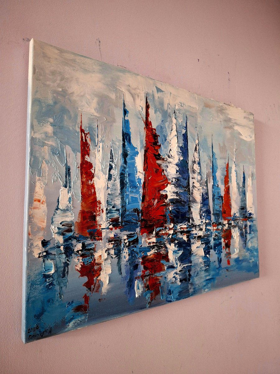 Symphony Of Sails By Andrej Ostapchuk, 24 X 18, Artwork For Sale On Artfinder