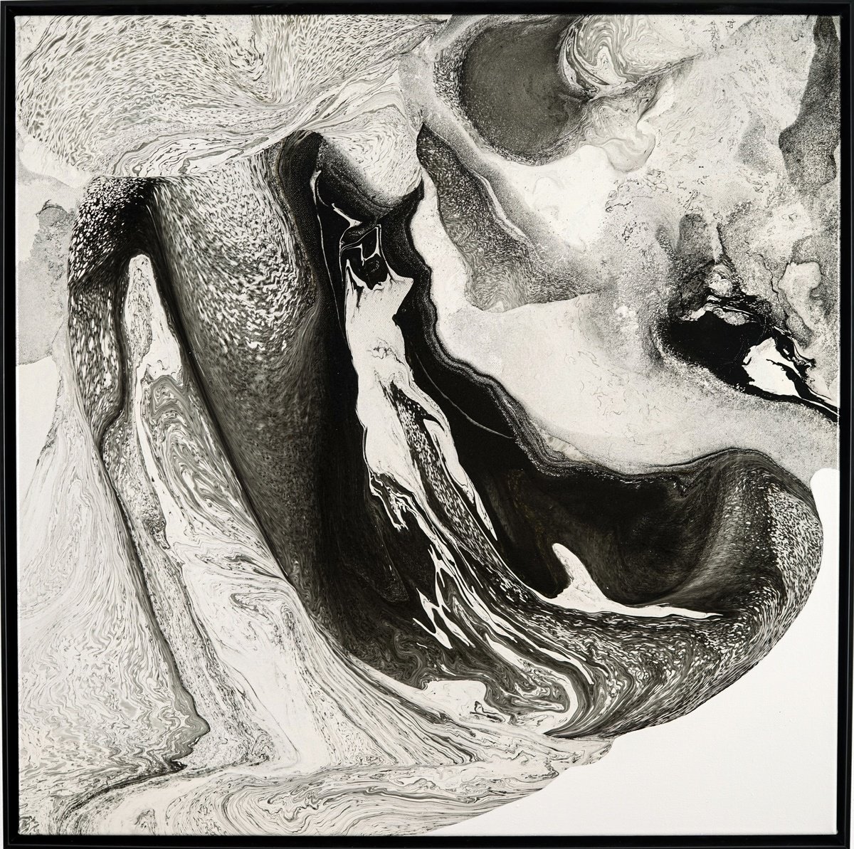 Abstract Oil Painting By Fintan Whelan, 20 X 20, Elegy Of Shifting Earth, Original Artwork