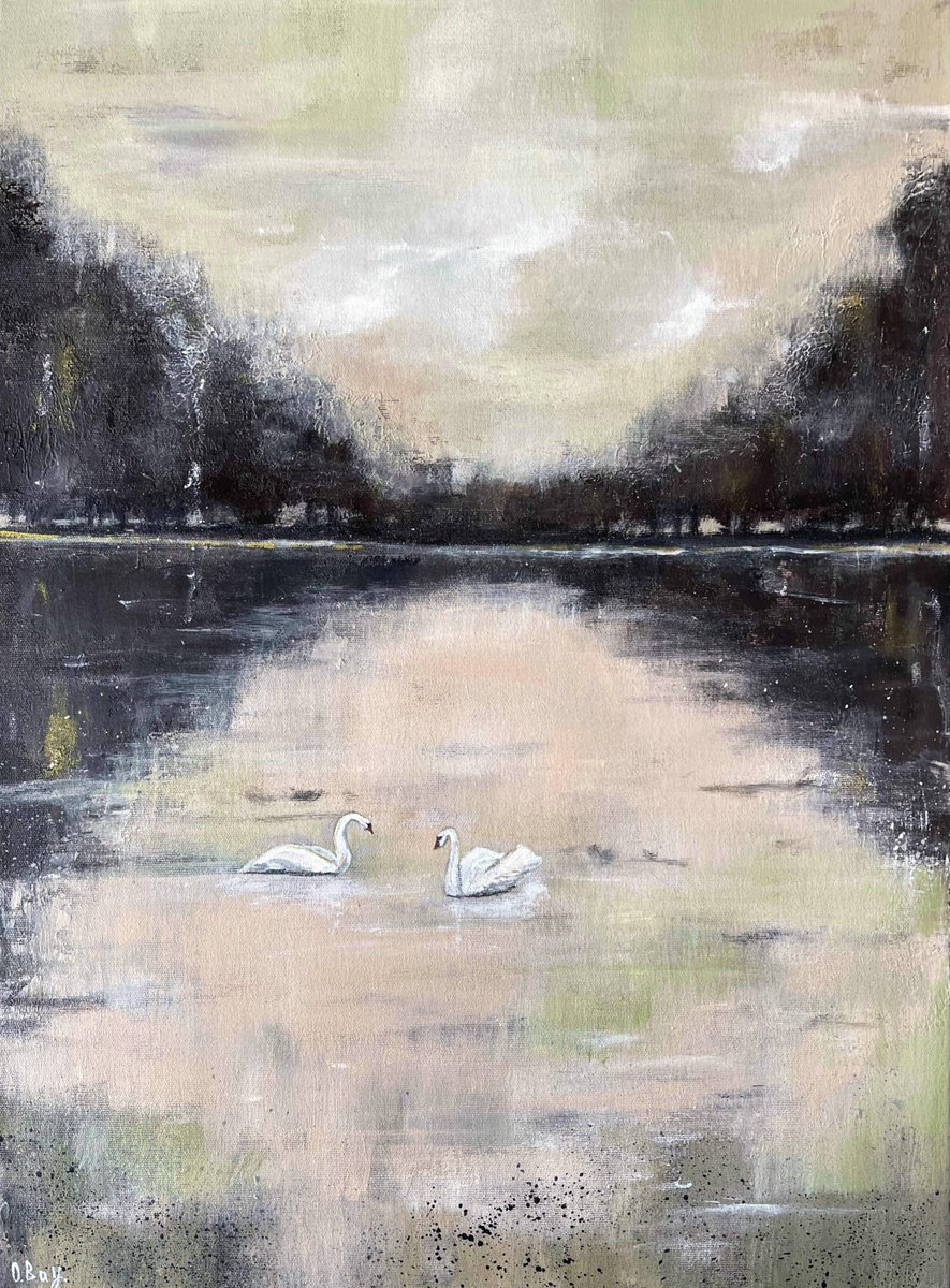  Two Hearts, One Water By Olesya Bay, 20 X 28, Artwork For Sale On Artfinder