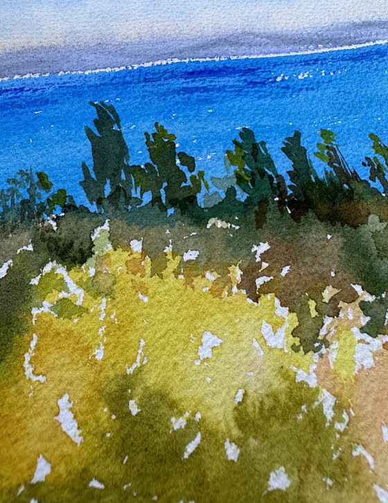 A sunny autumn day on Lake Sivan