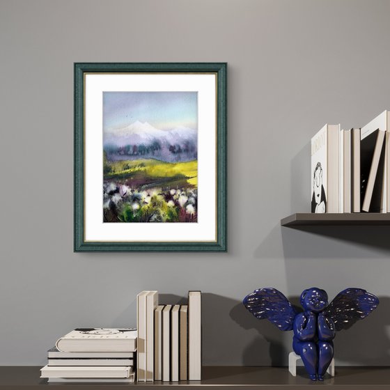 Flowers and mountains #2