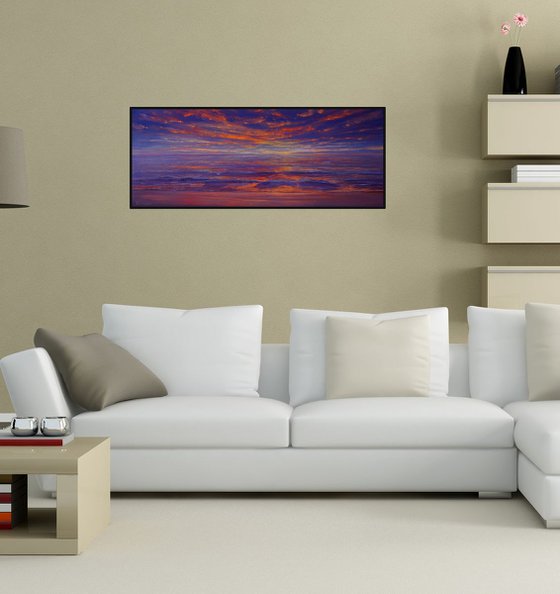 SUNSET SEA III. 100x42cm