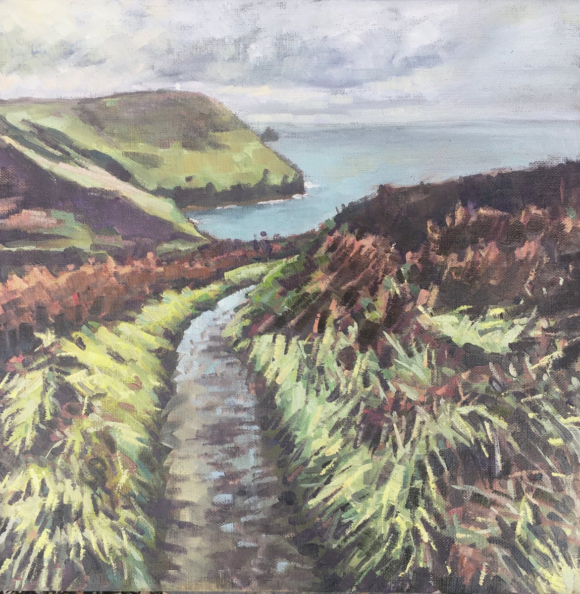 Path To Boscastle By Louise Gillard, 12 X 12, Artwork For Sale On Artfinder