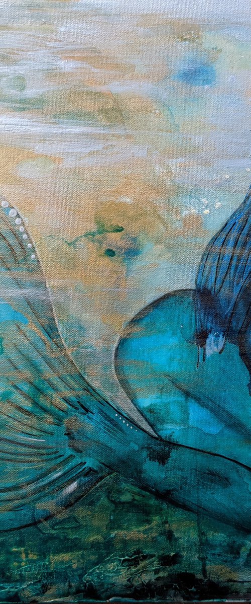 Longing for - Mermaid Painting by Dianne Bowell