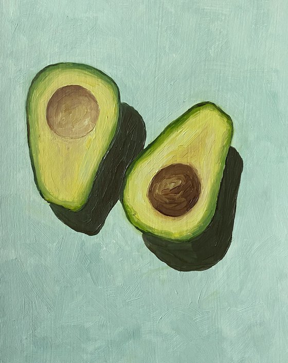 avocado — modern still life